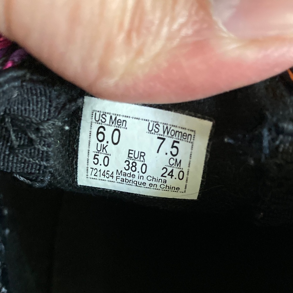 Vans Black Slip-On with Colorful Floral Embroidery - Picture 3 of 10
